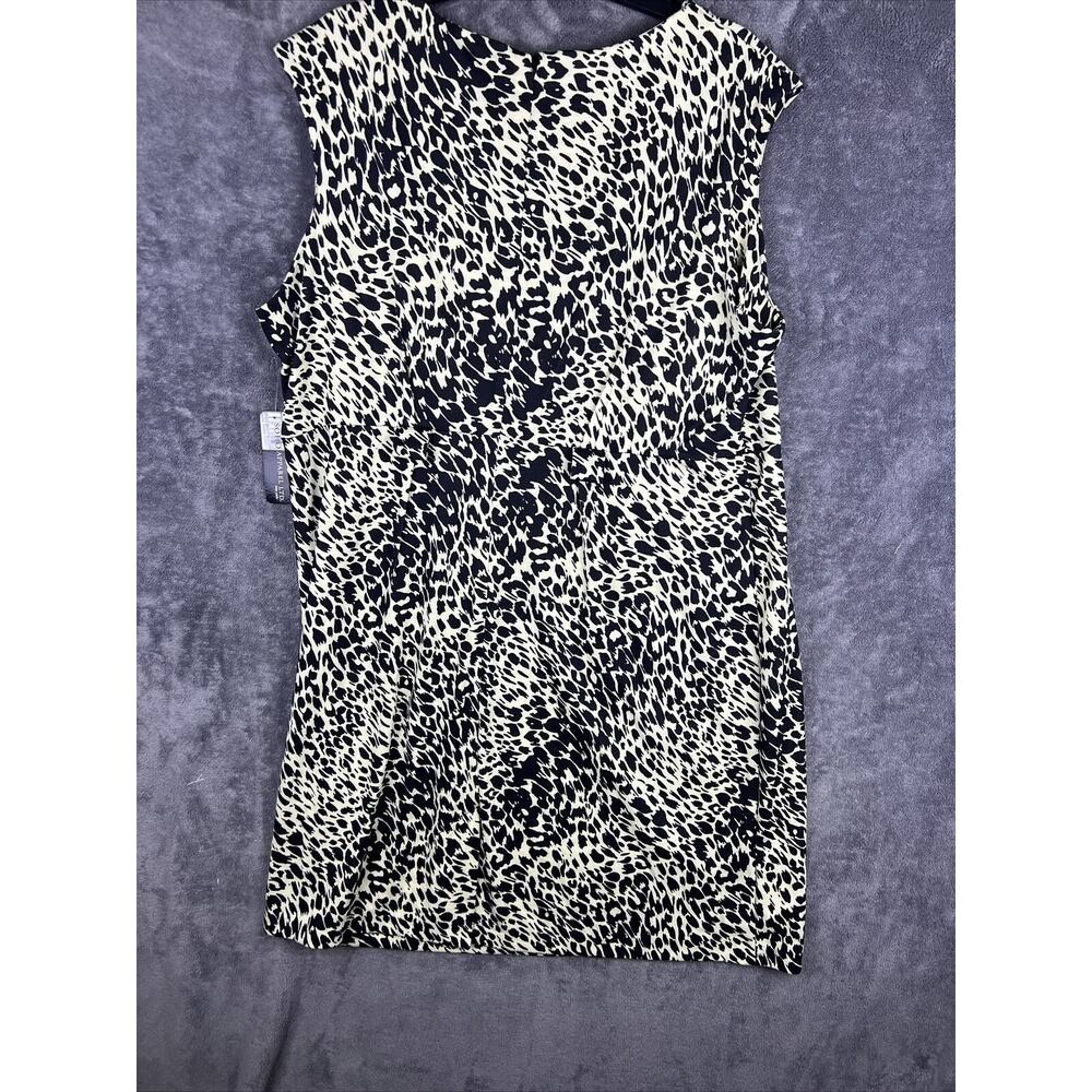 Soho Apparel LTD Women’s Dress Size 20W Animal PrintSleeveless Leopard “NO BELT” - Picture 2 of 10